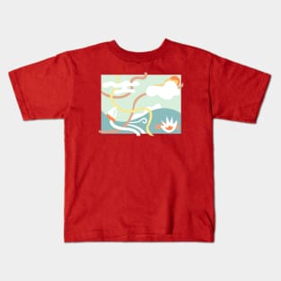 Boat Fire Kids T-Shirt